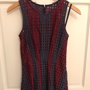 Eva Franco dress with navy slip